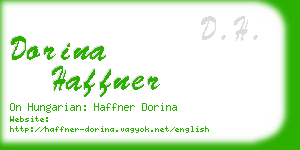 dorina haffner business card